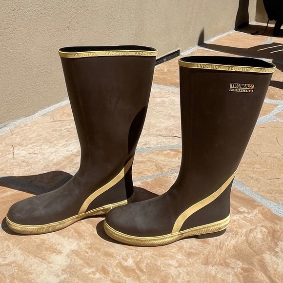 GUC Pro Line TruMaxx Rubber Boots for Men (Size: 10/Color: Brown & Cream) - Picture 7 of 16